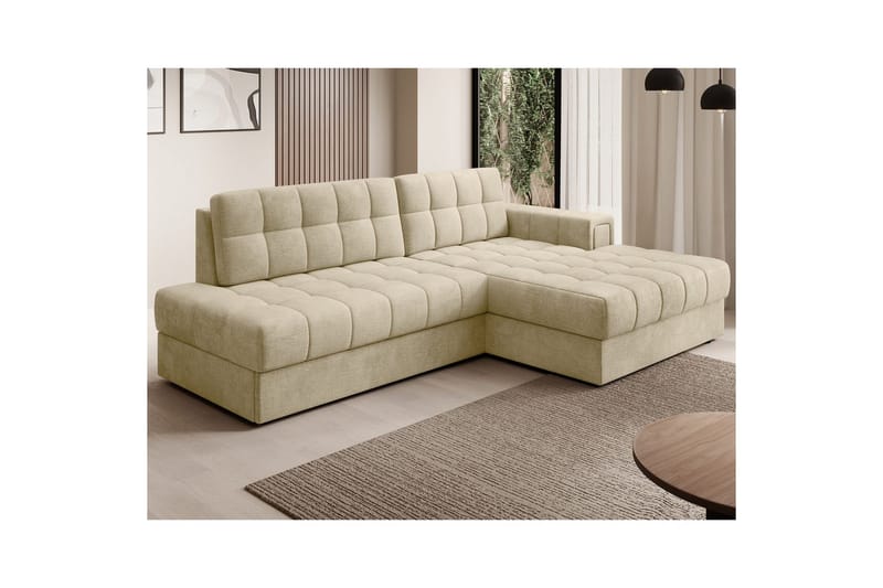 Sektionssoffa Eltap Blezalt 240x150x82 cm - Monolith 04, Beige, Höger - Möbler - Soffa - Bäddsoffa - Bäddsoffa divan