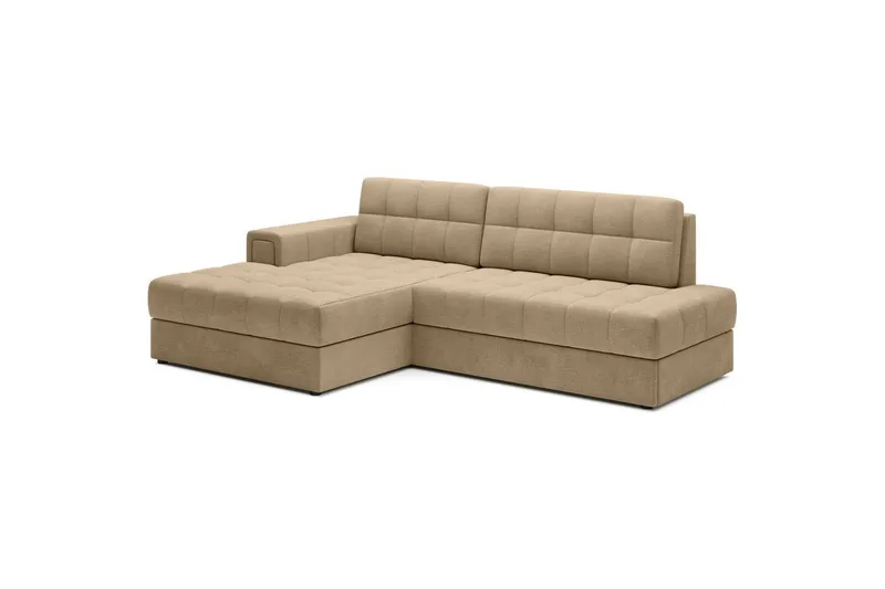 Sektionssoffa Eltap Blezalt 240x150x82 cm - Monolith 09, Mörkbeige, Vänster - Möbler - Soffa - Bäddsoffa - Bäddsoffa divan