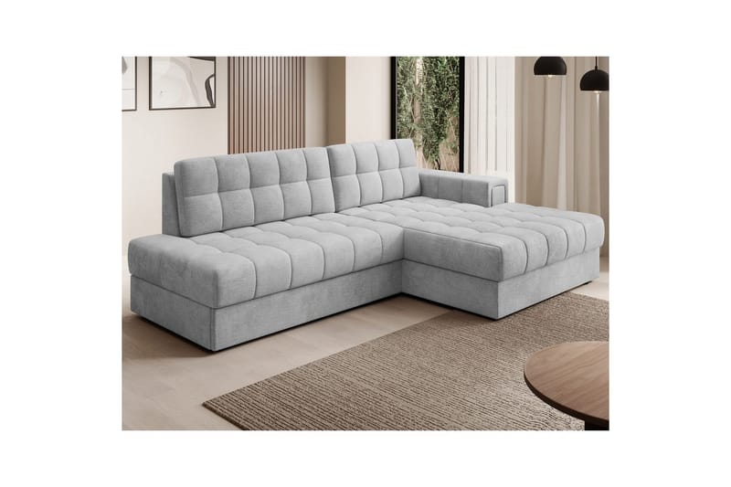 Sektionssoffa Eltap Blezalt 240x150x82 cm - Monolith 84, Ljusgrå, Höger - Möbler - Soffa - Bäddsoffa - Bäddsoffa divan