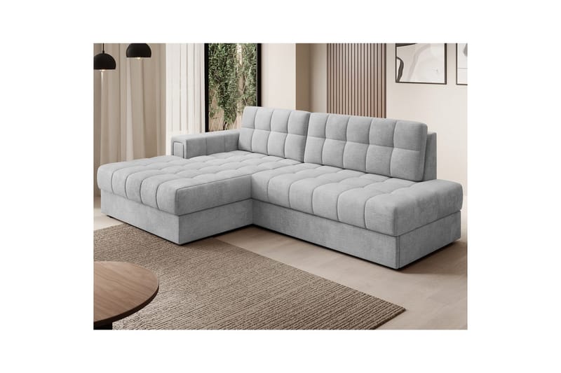 Sektionssoffa Eltap Blezalt 240x150x82 cm - Monolith 84, Ljusgrå, Vänster - Möbler - Soffa - Bäddsoffa - Bäddsoffa divan