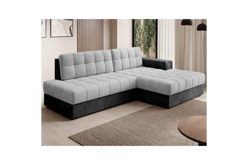 Sektionssoffa Eltap Blezalt 240x150x82 cm - Monolith 84, Monolith 97, Ljusgrå, Mörkgrå, Höger - Möbler - Soffa - Bäddsoffa - Bäddsoffa divan