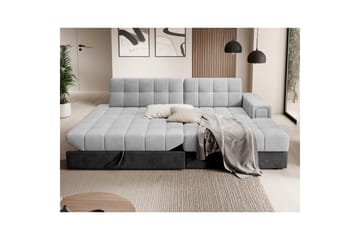 Sektionssoffa Eltap Blezalt 240x150x82 cm - Monolith 84, Monolith 97, Ljusgrå, Mörkgrå, Höger - Möbler - Soffa - Bäddsoffa - Bäddsoffa divan