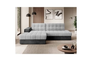 Sektionssoffa Eltap Blezalt 240x150x82 cm - Monolith 84, Monolith 97, Ljusgrå, Mörkgrå, Vänster - Möbler - Soffa - Bäddsoffa - Bäddsoffa divan