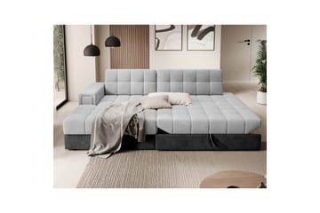 Sektionssoffa Eltap Blezalt 240x150x82 cm - Monolith 84, Monolith 97, Ljusgrå, Mörkgrå, Vänster - Möbler - Soffa - Bäddsoffa - Bäddsoffa divan
