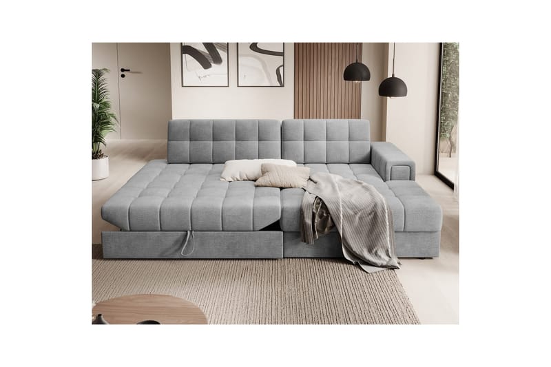 Sektionssoffa Eltap Blezalt 240x150x82 cm - Monolith 85, Grå, Höger - Möbler - Soffa - Bäddsoffa - Bäddsoffa divan