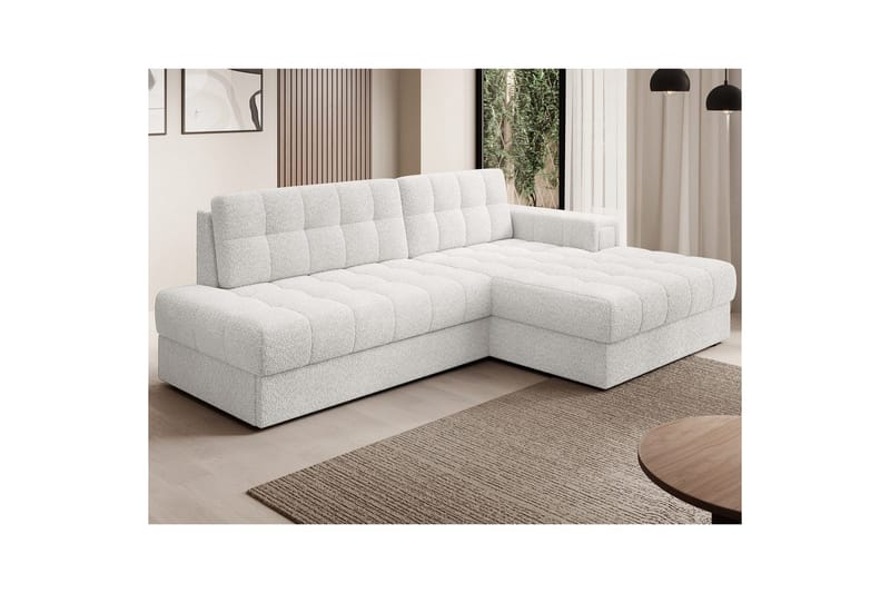 Sektionssoffa Eltap Blezalt 240x150x82 cm - Royal 01, Vit, Höger - Möbler - Soffa - Bäddsoffa - Bäddsoffa divan