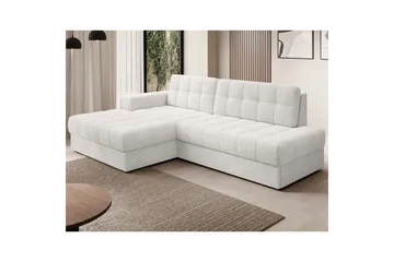 Sektionssoffa Eltap Blezalt 240x150x82 cm - Royal 01, Vit, Vänster - Möbler - Soffa - Bäddsoffa - Bäddsoffa divan