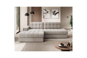 Sektionssoffa Eltap Blezalt 240x150x82 cm - Sola 18, Beige, Vänster - Möbler - Soffa - Bäddsoffa - Bäddsoffa divan