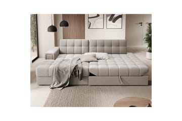 Sektionssoffa Eltap Blezalt 240x150x82 cm - Sola 18, Beige, Vänster - Möbler - Soffa - Bäddsoffa - Bäddsoffa divan