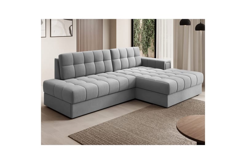 Sektionssoffa Eltap Blezalt 240x150x82 cm - Sola 4, Grå, Höger - Möbler - Soffa - Bäddsoffa - Bäddsoffa divan