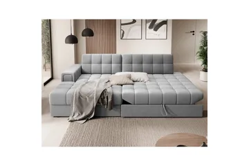 Sektionssoffa Eltap Blezalt 240x150x82 cm - Sola 4, Grå, Vänster - Möbler - Soffa - Bäddsoffa - Bäddsoffa divan