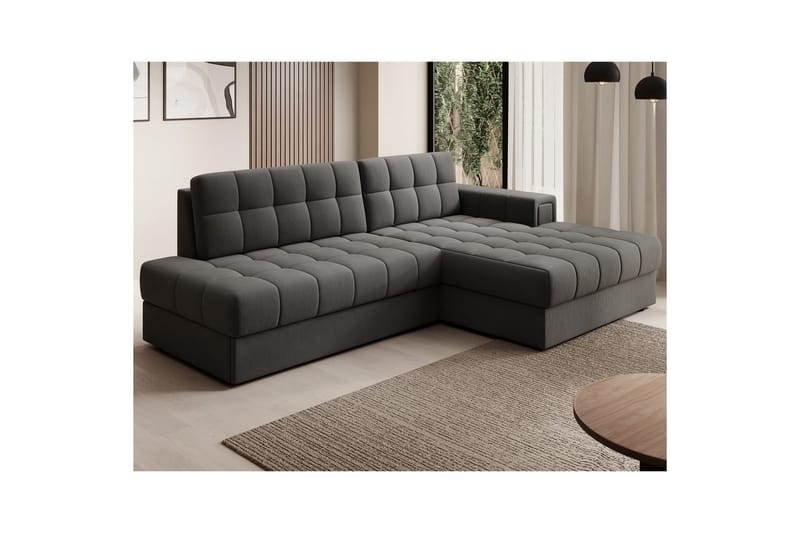 Sektionssoffa Eltap Blezalt 240x150x82 cm - Sola 6, Mörkgrå, Höger - Möbler - Soffa - Bäddsoffa - Bäddsoffa divan