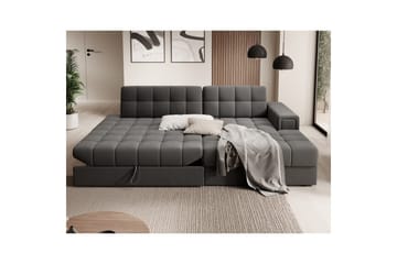 Sektionssoffa Eltap Blezalt 240x150x82 cm - Sola 6, Mörkgrå, Höger - Möbler - Soffa - Bäddsoffa - Bäddsoffa divan