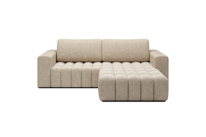 Sektionssoffa Eltap Bonett 250x175x92 cm, Dora 21 Beige, Höger