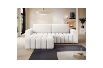 Sektionssoffa Eltap Bonett 250x175x92 cm - Jaffray 01, Vit, Vänster - Möbler - Soffa - Bäddsoffa - Bäddsoffa divan