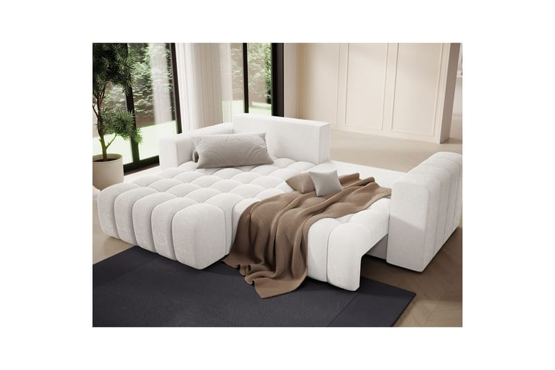 Sektionssoffa Eltap Bonett 250x175x92 cm - Jaffray 01, Vit, Vänster - Möbler - Soffa - Bäddsoffa - Bäddsoffa divan