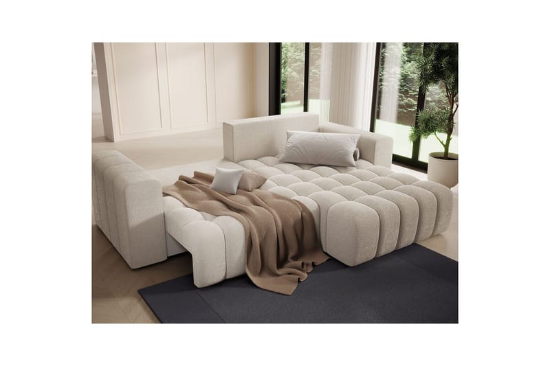 Sektionssoffa Eltap Bonett 250x175x92 cm - Jaffray 18, Beige, Höger - Möbler - Soffa - Bäddsoffa - Bäddsoffa divan