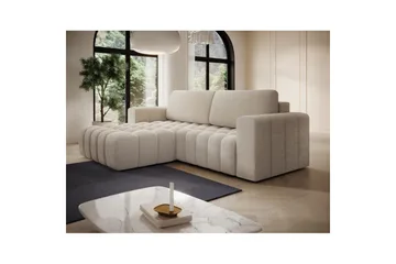 Sektionssoffa Eltap Bonett 250x175x92 cm - Jaffray 18, Beige, Vänster - Möbler - Soffa - Bäddsoffa - Bäddsoffa divan