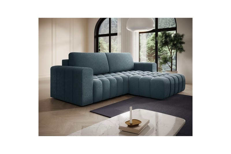 Sektionssoffa Eltap Bonett 250x175x92 cm - Jaffray 40, Blå, Höger - Möbler - Soffa - Bäddsoffa - Bäddsoffa divan