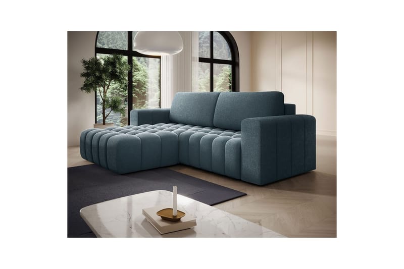 Sektionssoffa Eltap Bonett 250x175x92 cm - Jaffray 40, Blå, Vänster - Möbler - Soffa - Bäddsoffa - Bäddsoffa divan