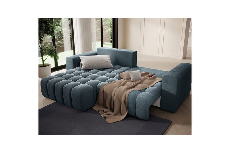 Sektionssoffa Eltap Bonett 250x175x92 cm - Jaffray 40, Blå, Vänster - Möbler - Soffa - Bäddsoffa - Bäddsoffa divan