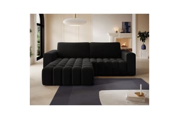 Sektionssoffa Eltap Bonett 250x175x92 cm - Matt Velvet 99, Blå, Vänster - Möbler - Soffa - Bäddsoffa - Bäddsoffa divan