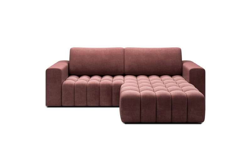 Sektionssoffa Eltap Bonett 250x175x92 cm - Monolith 63, Rosa, Höger - Möbler - Soffa - Bäddsoffa - Bäddsoffa divan