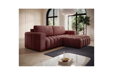 Sektionssoffa Eltap Bonett 250x175x92 cm - Monolith 63, Rosa, Höger - Möbler - Soffa - Bäddsoffa - Bäddsoffa divan