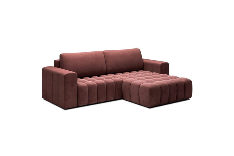 Sektionssoffa Eltap Bonett 250x175x92 cm - Monolith 63, Rosa, Höger - Möbler - Soffa - Bäddsoffa - Bäddsoffa divan