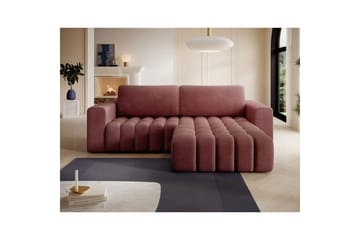 Sektionssoffa Eltap Bonett 250x175x92 cm - Monolith 63, Rosa, Höger - Möbler - Soffa - Bäddsoffa - Bäddsoffa divan