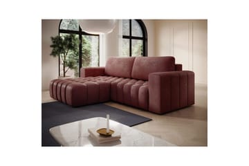 Sektionssoffa Eltap Bonett 250x175x92 cm - Monolith 63, Rosa, Vänster - Möbler - Soffa - Bäddsoffa - Bäddsoffa divan