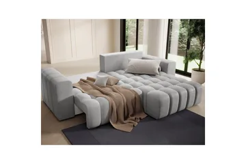 Sektionssoffa Eltap Bonett 250x175x92 cm - Monolith 84, Ljusgrå, Höger - Möbler - Soffa - Bäddsoffa - Bäddsoffa divan