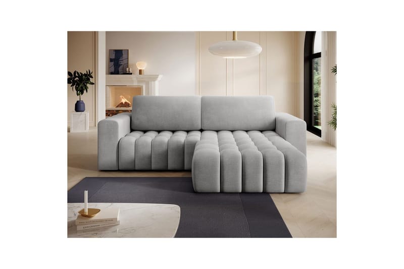 Sektionssoffa Eltap Bonett 250x175x92 cm - Monolith 84, Ljusgrå, Höger - Möbler - Soffa - Bäddsoffa - Bäddsoffa divan