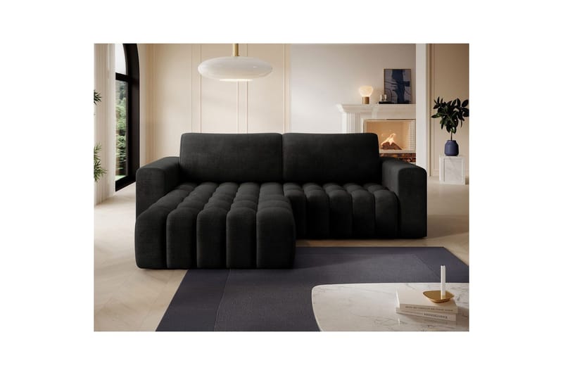 Sektionssoffa Eltap Bonett 250x175x92 cm - Monolith 97, Mörkgrå, Vänster - Möbler - Soffa - Bäddsoffa - Bäddsoffa divan