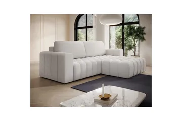Sektionssoffa Eltap Bonett 250x175x92 cm - Royal 01, Vit, Höger - Möbler - Soffa - Bäddsoffa - Bäddsoffa divan