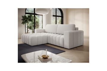 Sektionssoffa Eltap Bonett 250x175x92 cm - Royal 01, Vit, Vänster - Möbler - Soffa - Bäddsoffa - Bäddsoffa divan
