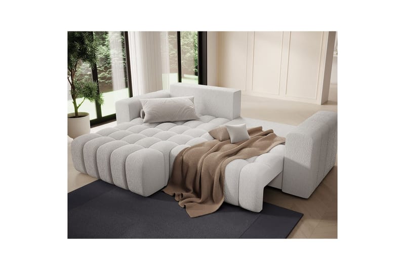 Sektionssoffa Eltap Bonett 250x175x92 cm - Royal 01, Vit, Vänster - Möbler - Soffa - Bäddsoffa - Bäddsoffa divan