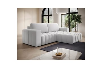 Sektionssoffa Eltap Bonett 250x175x92 cm - Solar 01, Vit, Höger - Möbler - Soffa - Bäddsoffa - Bäddsoffa divan
