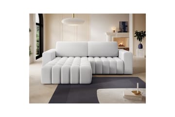 Sektionssoffa Eltap Bonett 250x175x92 cm - Solar 01, Vit, Vänster - Möbler - Soffa - Bäddsoffa - Bäddsoffa divan