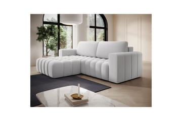 Sektionssoffa Eltap Bonett 250x175x92 cm - Solar 01, Vit, Vänster - Möbler - Soffa - Bäddsoffa - Bäddsoffa divan