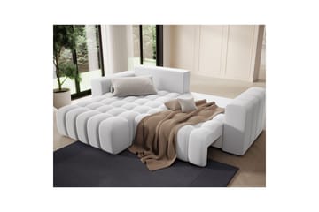 Sektionssoffa Eltap Bonett 250x175x92 cm - Solar 01, Vit, Vänster - Möbler - Soffa - Bäddsoffa - Bäddsoffa divan