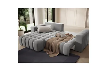 Sektionssoffa Eltap Bonett 250x175x92 cm - Paros 05, Ljusgrå, Vänster - Möbler - Soffa - Bäddsoffa - Bäddsoffa divan
