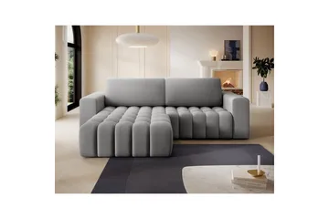 Sektionssoffa Eltap Bonett 250x175x92 cm - Paros 05, Ljusgrå, Vänster - Möbler - Soffa - Bäddsoffa - Bäddsoffa divan