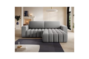 Sektionssoffa Eltap Bonett 250x175x92 cm - Paros 05, Ljusgrå, Höger - Möbler - Soffa - Bäddsoffa - Bäddsoffa divan