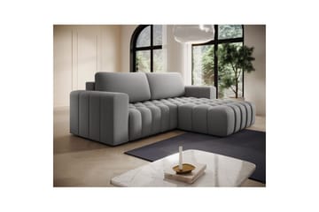 Sektionssoffa Eltap Bonett 250x175x92 cm - Paros 05, Ljusgrå, Höger - Möbler - Soffa - Bäddsoffa - Bäddsoffa divan