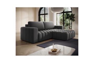 Sektionssoffa Eltap Bonett 250x175x92 cm - Paros 06, Grå, Höger - Möbler - Soffa - Bäddsoffa - Bäddsoffa divan
