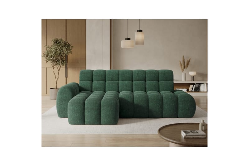 Sektionssoffa Eltap Ceedro 283x165x98 cm - Amore 35, Grön, Vänster - Möbler - Soffa - Bäddsoffa - Bäddsoffa divan