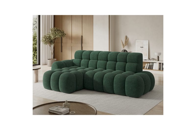 Sektionssoffa Eltap Ceedro 283x165x98 cm - Amore 35, Grön, Vänster - Möbler - Soffa - Bäddsoffa - Bäddsoffa divan