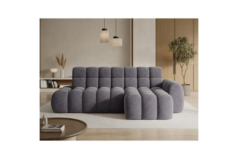 Sektionssoffa Eltap Ceedro 283x165x98 cm - Aura 04, Grå, Höger - Möbler - Soffa - Bäddsoffa - Bäddsoffa divan