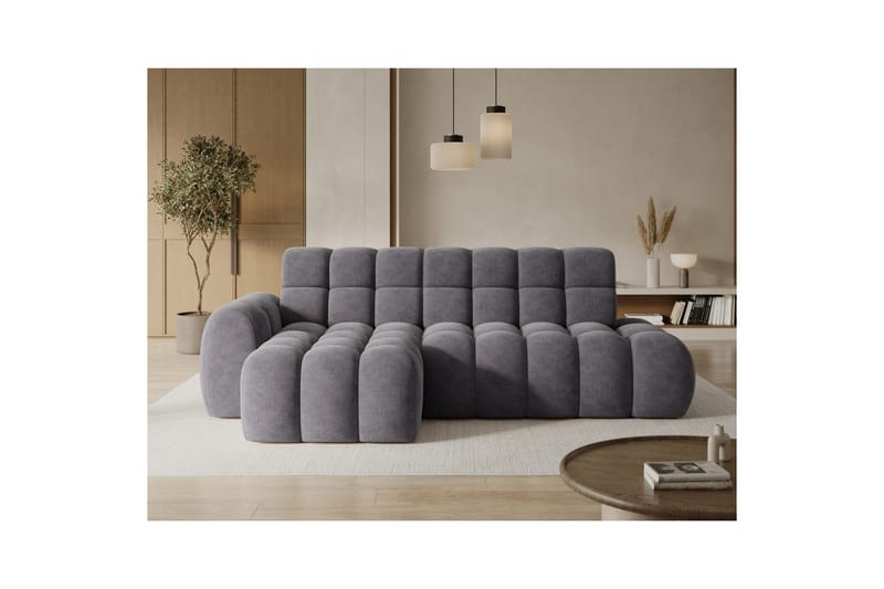 Sektionssoffa Eltap Ceedro 283x165x98 cm - Aura 04, Grå, Vänster - Möbler - Soffa - Bäddsoffa - Bäddsoffa divan